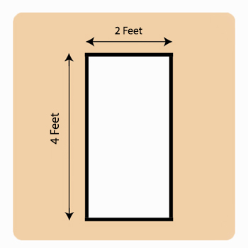 2x4 Feet